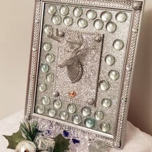 Glittery Reindeer Picture Frame